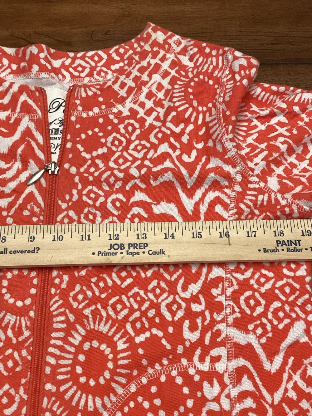 Onque Petite Elements of Style Clothing Ladies Orange/White Zip Jacket Size PM - Picture 7 of 11